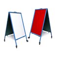 thumbnail image 1 of FixtureDisplays® Double-sided Easel with Dry Erase Magnetic Surfaces - Blue 19531, 1 of 12