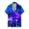 thumbnail image 1 of Fashion Men Comfortable Printing Short Sleeve Turndown Collar Blouse Shirt, 1 of 5