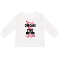 thumbnail image 3 of Inktastic Sorry Cupcakes This Stud Muffin is Taken Boys Long Sleeve Toddler T-Shirt, 3 of 5