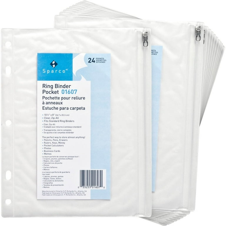 Business Source Punched Economy Binder Pocket - 10 Business Source Punched Economy Binder Pocket - 10