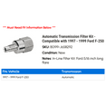 thumbnail image 2 of Automatic Transmission Filter Kit - Compatible with 1997 - 1999 Ford F-250 1998, 2 of 2