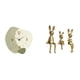thumbnail image 1 of Reloj de pared,Reloj de pared silencioso,reloj de pared nórdico,decoración para el hogar,Escultura de figura,Estatua sentada,figura,escultura,adorno,Estatuas de conejos en miniatura para, 1 of 8