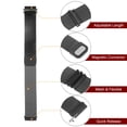 thumbnail image 5 of Uxcell Stainless Steel Mesh Watch Band 16mm Quick Release Strap Magnetic Clasp, Black, 5 of 6