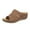 Brown, variant on Abcnature Women Sandals Clearance 2023! Women's Platform Wedge Sandals with Arch Support Wedges Casual Shoes Solid Color Low-heeled Sandals Fashion Flip Flop Orthopedic Sandals Non-Slip