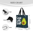 thumbnail image 4 of Naloa Avocado in Space1 Tote Bag for Women, Foldable Tote Bag With Zipper, Large Shoulder Bag, Top Handle Handbag for Travel, Work, Shopping, 4 of 9