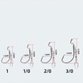 thumbnail image 3 of Weighted Swimbait Hooks, Bladed EWG Hooks for Bass Fishing, E* Wide Worm Underspin Weedless, 3 of 4