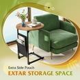 thumbnail image 7 of Coffee Tables for Living Room, Modern Center Table and Side Table Set with Storage Side Pouch for Bedroom, Apartment, 7 of 7