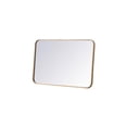 thumbnail image 5 of Soft corner metal rectangular mirror 20x30 inch in Brass, 5 of 10