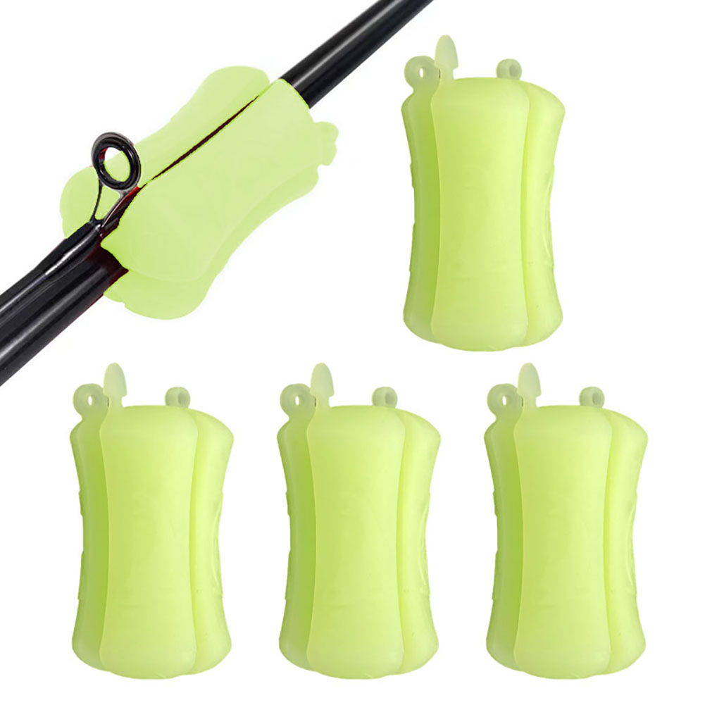 Lot De 4 Supports De Canne à Pêche En Silicone - Boules De Maintien Pour Ranger Et Transporter Tes Cannes
