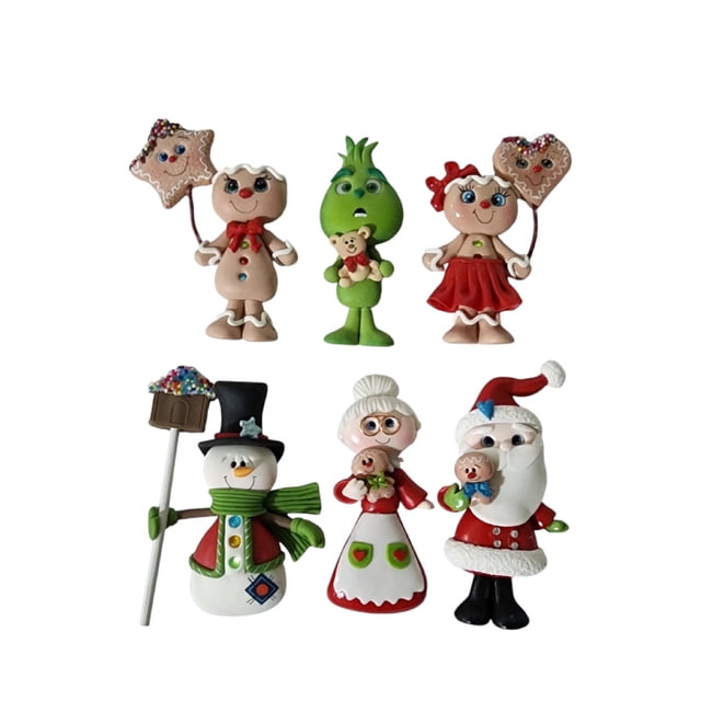 IMANES DE GRINCH Y NAVIDAD 6 PZ LIMERENCE