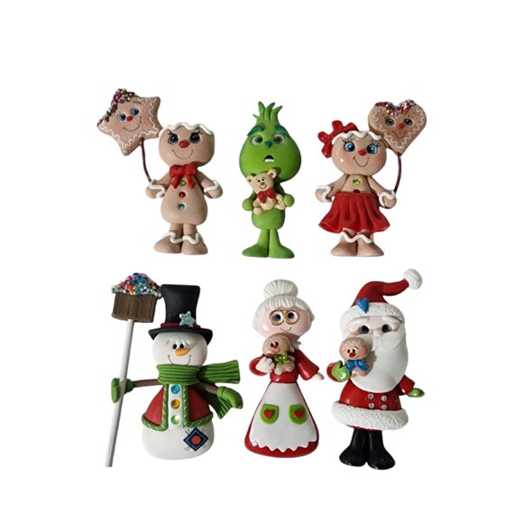 IMANES DE GRINCH Y NAVIDAD 6 PZ LIMERENCE