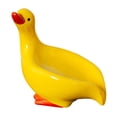 thumbnail image 3 of Jabonera de cerámica para baño, jabonera con forma de pato, caja de almacenamiento, bandeja de drenaje para jabón Amarillo, 3 of 9