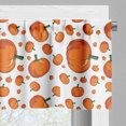 thumbnail image 3 of Ambesonne Harvest Window Valance, Halloween Plump Pumpkin, 54" X 18", Orange Green White, 3 of 5