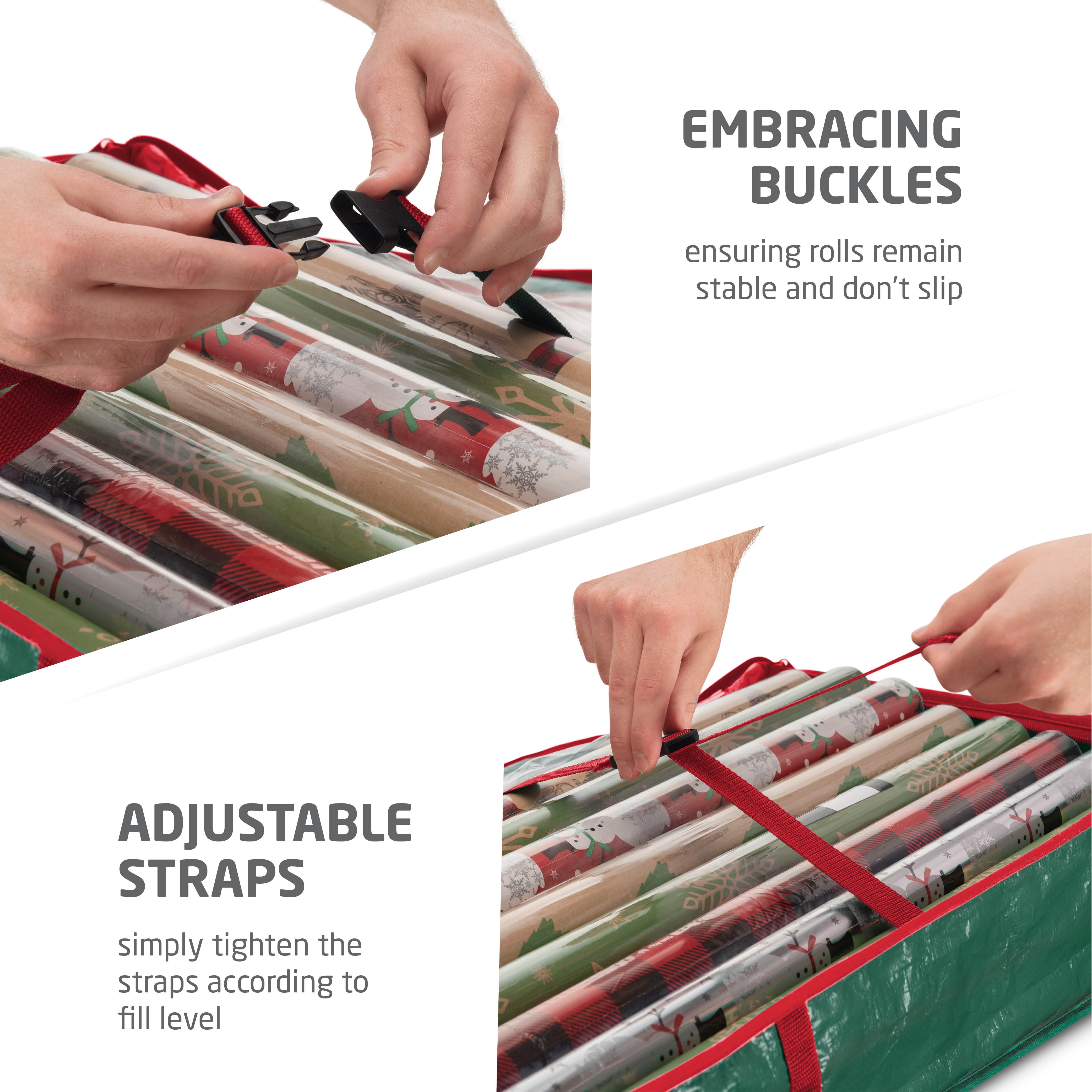StorageBud Tear Proof Gift Wrapping Paper Storage Container