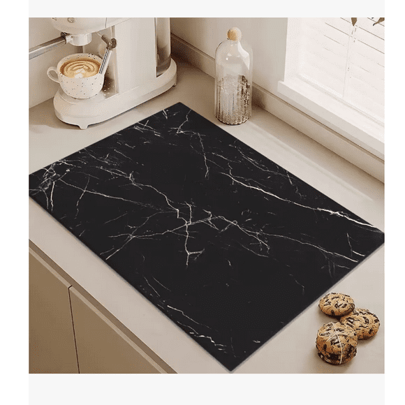 Xtellar Tapete Bar,escurridor Platos,tapete Cocina Escurridores40x50 Negro