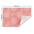 thumbnail image 3 of XMXT 6 Pcs PVC Woven Placemats, Two Color Line Drawing Rose Stain Resistant Anti-Skid Place Mats for Dining Table, 12 x 18 inches, 3 of 6