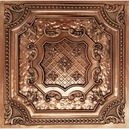 192 Sq Ft Coverage 48 Pack Faux Tin Decorative Ceiling Tiles