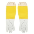 thumbnail image 2 of Guantes de apicultura Jadeshay para hombres y mujeres XL Amarillo y blanco, 2 of 8