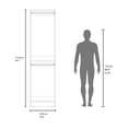 thumbnail image 4 of Eco Closet 2-Rod Wardrobe Organizer, Double Hanging Sections with Open Shelf, Space-Saving, 4 of 5