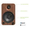 thumbnail image 2 of Kanto YU4 Powered Bookshelf Speakers with Built-In Bluetooth - Pair (Walnut), 2 of 9