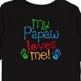 thumbnail image 4 of Inktastic My Papaw Loves Me Boys or Girls Long Sleeve Toddler T-Shirt, 4 of 5