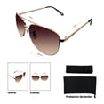 thumbnail image 4 of Lentes de Sol Fossil Outlook Mujer Marco de Metal Dorado Filtro 100% UV, 4 of 5