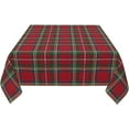 thumbnail image 3 of Christmas Plaid Square Tablecloth 52x52 Inch Green Red Xmas Buffalo Checkered Winter Holiday Theme Decorative Table Cloth Seasonal Rustic Farmhouse for Indoor Party Kitchen Dinner Picnic Decor, 3 of 5