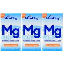 3 Pack Slow Mag Magnesium Chloride and Calcium, 60 Tablets Each