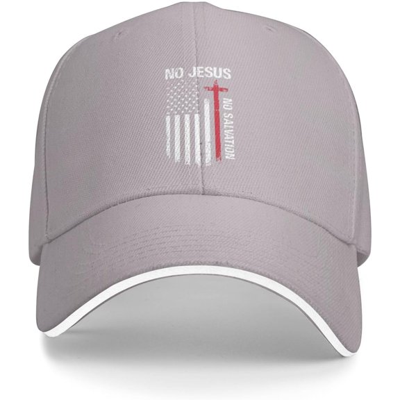 American Jessu Cross USA Flag Hat Religious Gift Hat Christian God Baseball Cap for Women Men