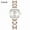 Rose Gold_White, variant on Stylish Quartz Watch for Women – Diamond Accents, Waterproof Build, Date Display