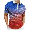 thumbnail image 2 of TOWED22 Polo Shirts for Men with Pocket,Mens T Shirt Polo Trendy Short Sleeve Golf T Shirt 4th of July Graphic Tees(Blue,XL), 2 of 4