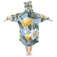 thumbnail image 2 of FORMRS Wearable Blanket Hoodie with Sleeves for Kids Cozy Flannel Sweatshirt, Lemon Pattern, 2 of 7