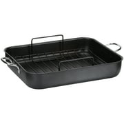 Tramontina 16.5" Deep Roasting Pan with Basting Grill and VRack