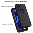 thumbnail image 4 of Moto G Pure Cases, 3 in 1 Sturdy Phone Case for Motorola Moto G Power 2022,Takfox Full-Body Shockproof Drop Protection Hybrid Bumper Rugged Rubber Cover Defend Matte Armor Phone Case -Black, 4 of 9