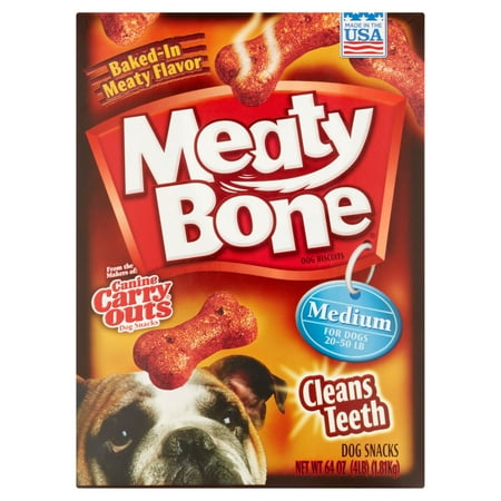 Meaty Bone Medium Dog Snacks, 64 oz
