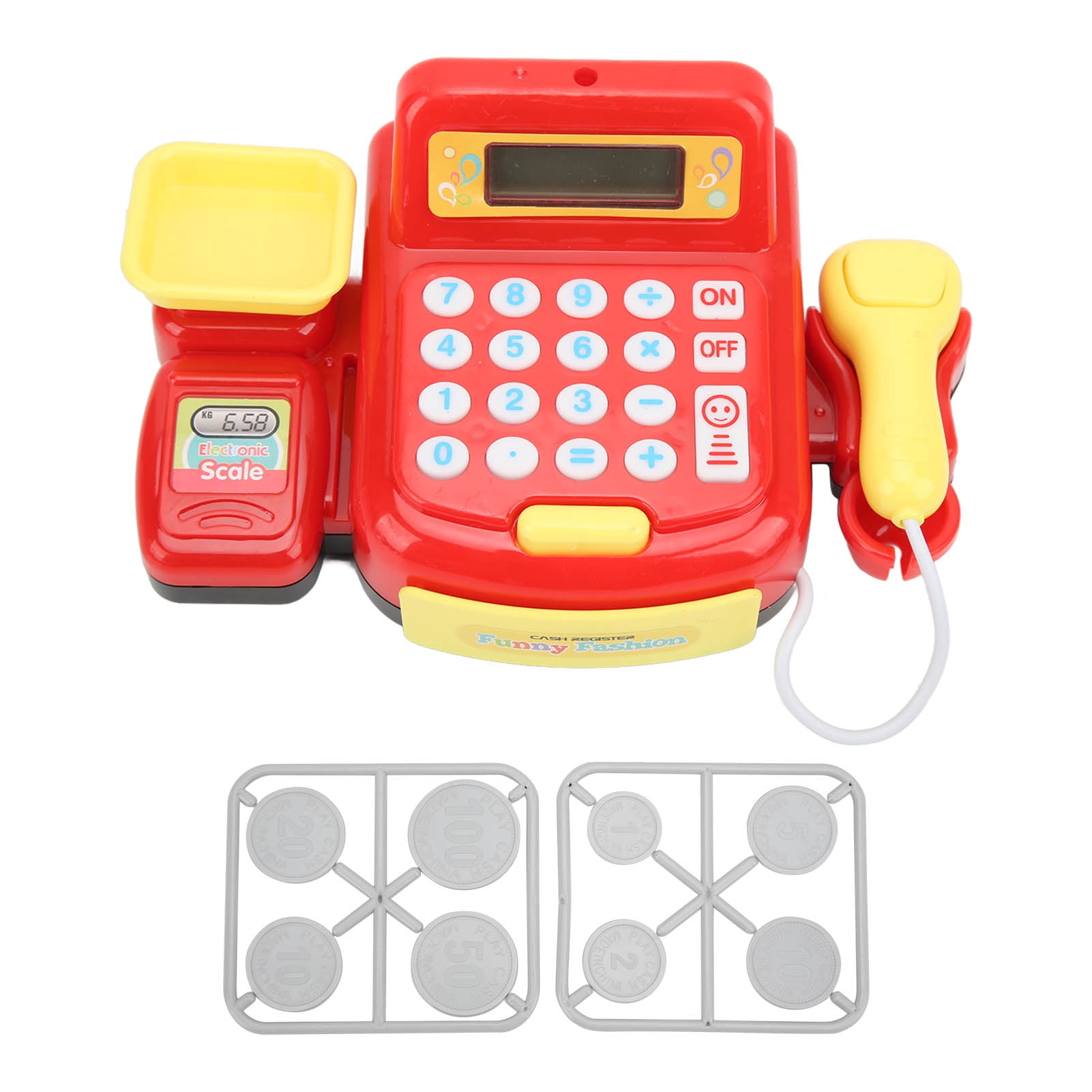 Mini Cash Register Toy, Simulation Reliable Children Cash Register