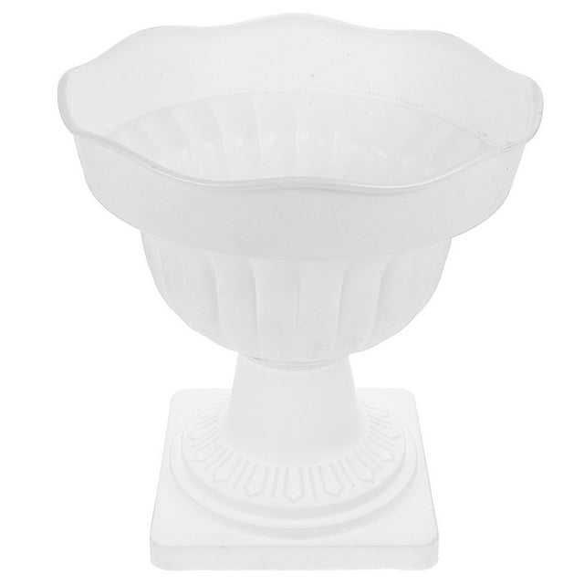 LEEYNEER Wedding Plastic Planter Roman Pillar Flowerpot Terracotta Extra Large Pots Outdoor Red
