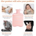 thumbnail image 5 of Hot Water Bottle with Fleece Cover Hot Water Bag for Pain Relief, 5 of 5