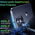 thumbnail image 3 of Protector de lente de cámara TZGZT Sapphire Metal para iPhone, 3 of 7