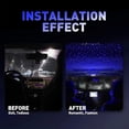 thumbnail image 3 of Romántica Galaxy Star Night Light USB Powered Car Ambient Night Lamp (Azul), 3 of 5