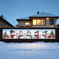 thumbnail image 4 of Christmas Yard Fence Banner Long Festive Decoration with Santa Reindeer for Outdoor Patio Railing Wall Holiday Decor, 4 of 7