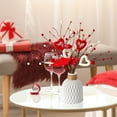 thumbnail image 5 of Valentine's Day Heart & Lips Branch Decor - Romantic Artificial Flower Accents, Reusable Wedding & Celebration Accessories, Festive Table Centerpiece & Mantel Decor for Lovers & Parties, 18.8in, 5 of 5