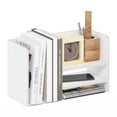 thumbnail image 2 of Furinno Hermite Desk Organizers and Accessories with File Holder, Office Organization, Desk Top Book Shelf, for Office Supplies, Office Desk Accessories, Plain White, 2 of 6
