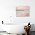 thumbnail image 5 of ARISTURING Pink Beach Canvas Wall Art Ocean Waves Picture Modern Seascape Art Paintings Pink Coastal Poster Sea Landscape Wall Art Pink Ocean Prints Painting Pink Blue Wall Art 20x16inch, 5 of 6