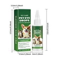 60ML Dog Eye Drops, Eye Cleaner for Dogs & Cats Supports Eyes Infection