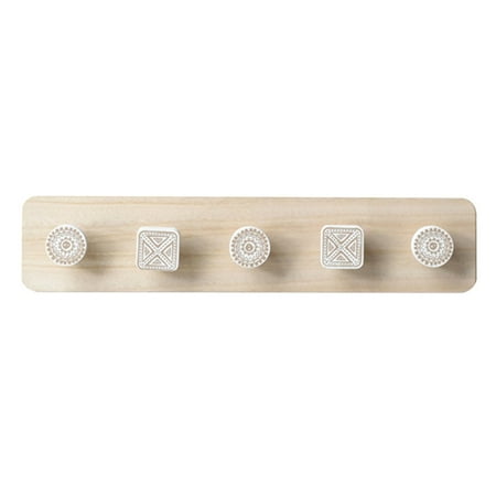 

GHOONEY for Creative Wooden Hooks Clothes Hanger Nordic Wall Hanging Storage Rack Hat/Coat Hanger Home Decorative Wall Hooks Hol