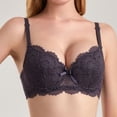 thumbnail image 5 of Zpanxa Bras for Women Solid Underwire Seamless Bra with Thin Adjustable Straps V-Neck and Back Closure for Everyday Wear, 5 of 9
