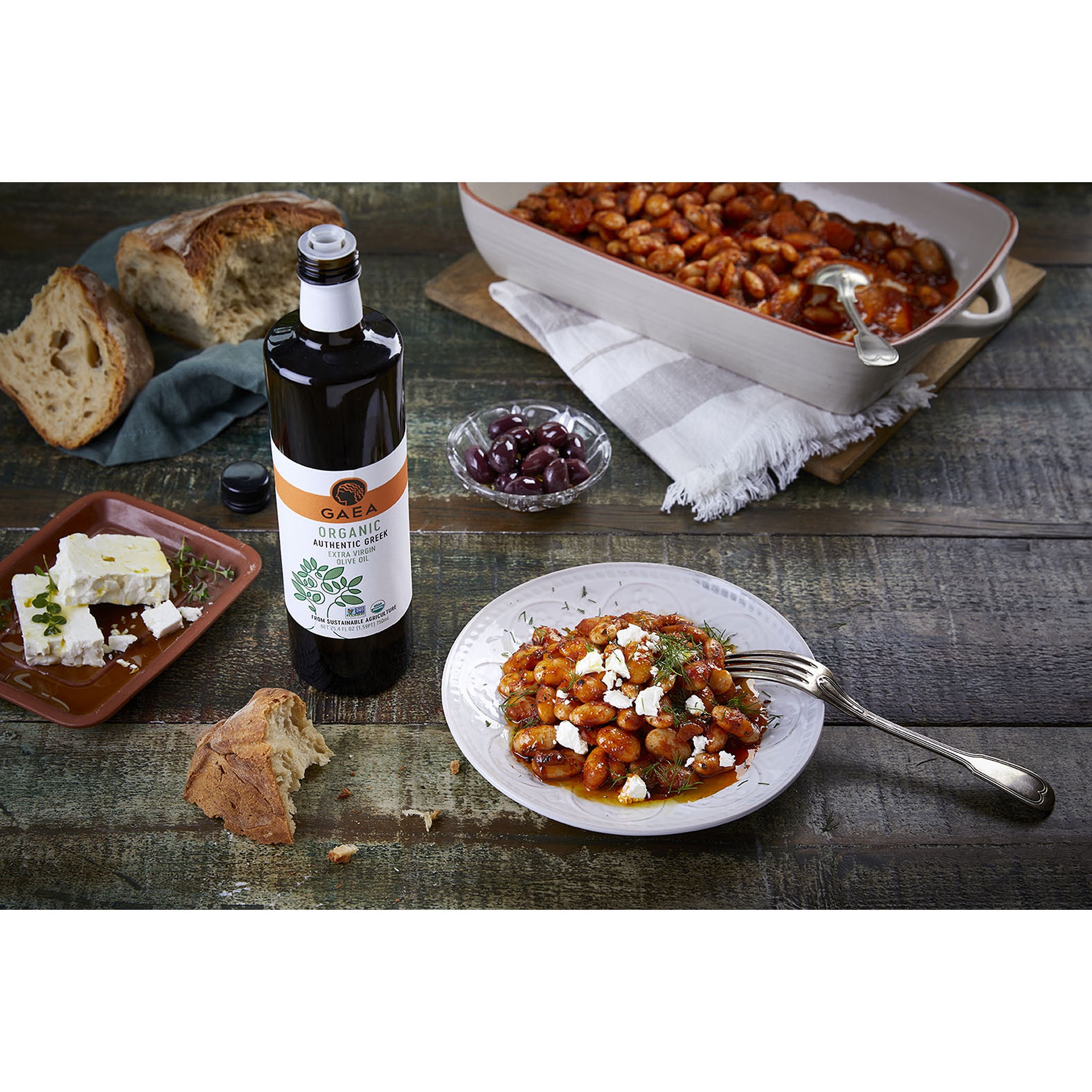 (3 pack) Gaea Authentic Greek Organic Extra Virgin Olive Oil 25.4 FL OZ
