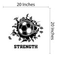 thumbnail image 4 of Sports Wall Decals for Boys Bedroom - Soccer Ball Breaking Through Wall Ball DIY & Creativity Boy Girl Bedroom Wall Sticker - Size: 20 In x 20 In, 4 of 4