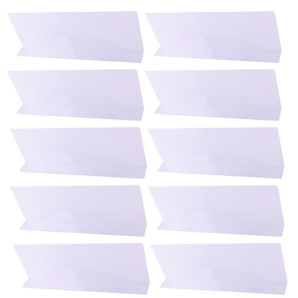 EeaseMX 10 separadores de acrílico en forma de L para supermercados.